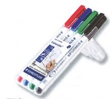 LUMOCOLOR 301 WHITEBOARD MARKERS 1MM MEDIUM PKT 4