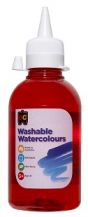 WASHABLE WATERCOLOURS 250ML - RED