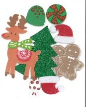 FOAM STICKERS CHRISTMAS MIX 72