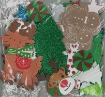 FOAM STICKERS CHRISTMAS ASSORTED MIX 90