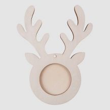 WOODEN REINDEER FRAME PACK OF 10