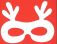 CARDBOARD REINDEER MARKS PACK 20
